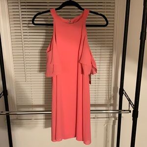 Vince Camuto Flutter Sleeve Coral Dress 4 NWT